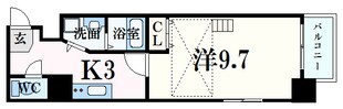 袋町駅 徒歩2分 10階の物件間取画像